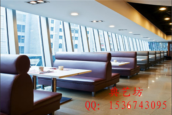 厂家推荐深圳西餐厅卡座沙发，西餐厅卡座配餐桌XCTK-07