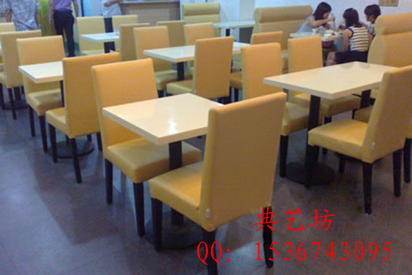 畅销款深圳茶餐厅桌椅，大理石餐桌CTZ-21