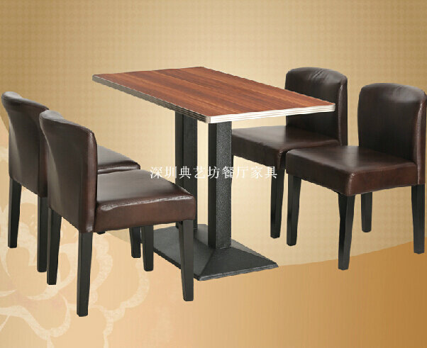 质量保证港式茶餐厅餐桌餐椅组合1+4款d-119