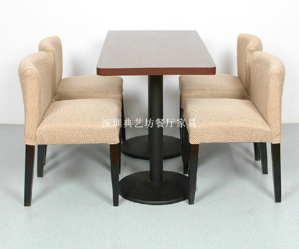 茶餐厅一桌配4椅款式搭配
