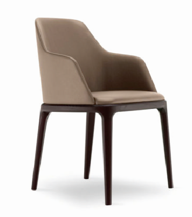 实木框架坐垫扪皮革软包茶餐厅餐椅dc-171
